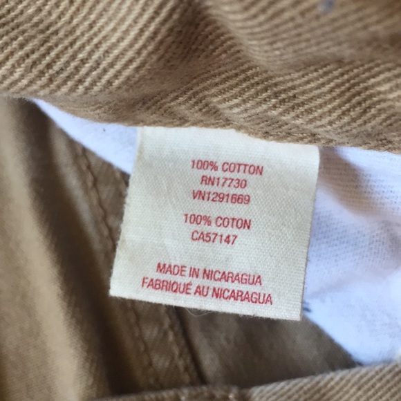 MOSSIMO Khaki Tan Jeans Slim Straight Leg Size 26 X 28 Classic - Picture 4 of 7